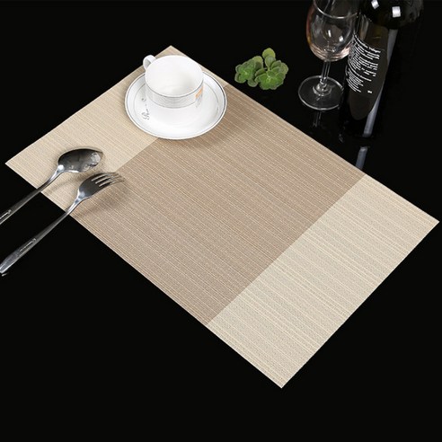 아리코 25kitchen PVC 3색 식탁매트 4p, 미카티(수직), 45 x 30 cm
