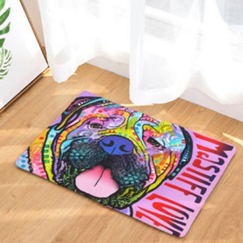 노랜드 Colourful Dog style 다용도 발매트, 16