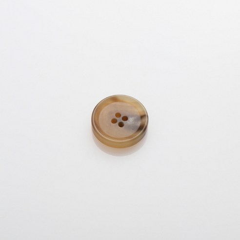 HR빅버튼 덴마크 무광 단추 21mm, 다크베이지, 8개입