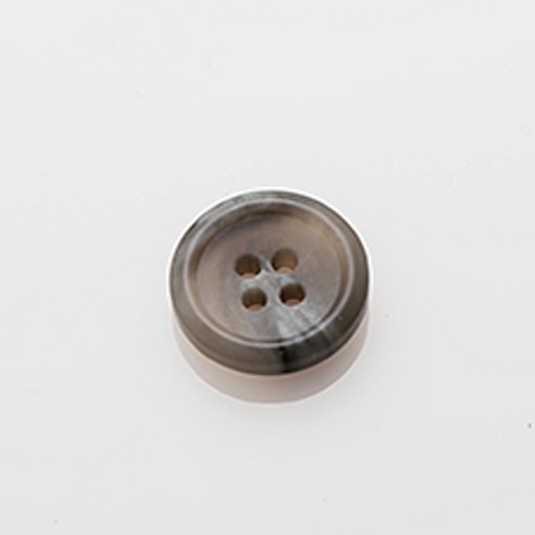 HR빅버튼 각시봉 무광 단추 15mm, 그레이, 12개입