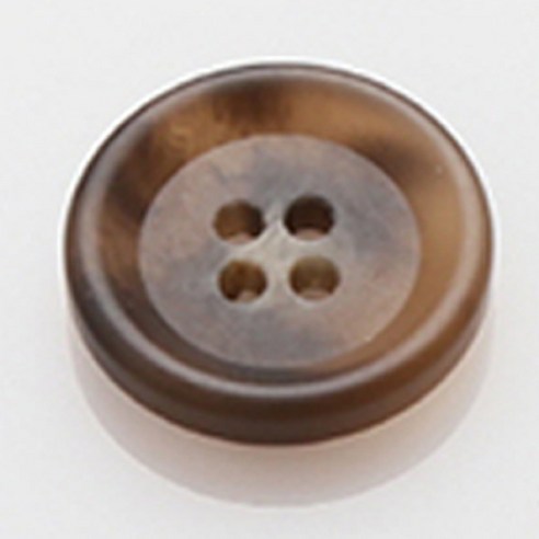 HR빅버튼 모던무광 단추 18mm, 브라운, 4개입