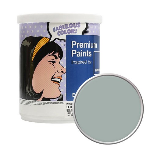 노루페인트 팬톤 외부용 실외 저광 페인트 1L, 15-4702 Puritan Gray