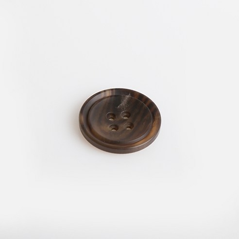 HR빅버튼 쿠바 무광 단추 35mm, 다크브라운, 8개입