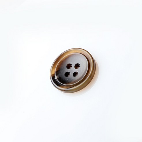 HR빅버튼 쿠바 무광 단추 30mm, 라이트브라운, 12개입