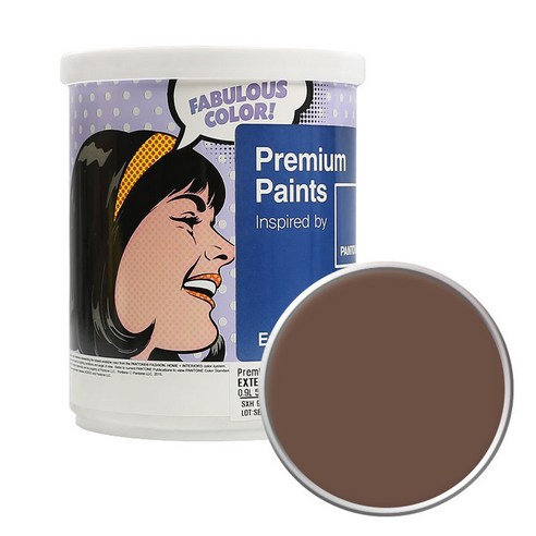 노루페인트 팬톤 외부용 실외페인트 저광 1L, Cocoa Brown(18-1222)