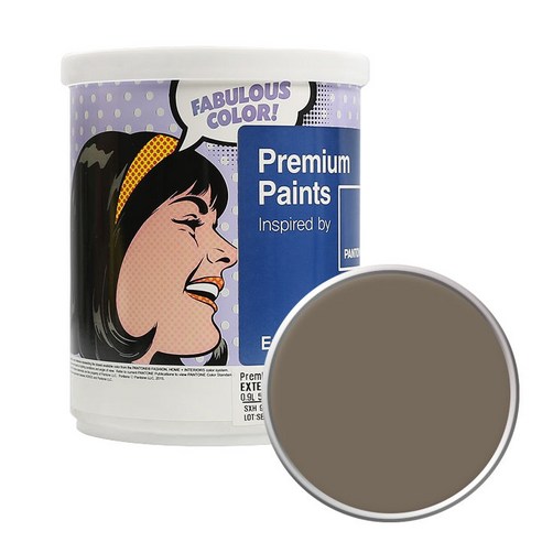 노루페인트 팬톤 외부용 실외 저광 페인트 1L, 17-0808 Taupe Gray