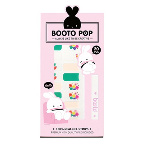 코코라인 붙이는 젤네일 스티커 BOOTO, No.23, 1세트