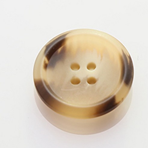 HR빅버튼 코트라무광 단추 28mm, 다크브라운, 12개입