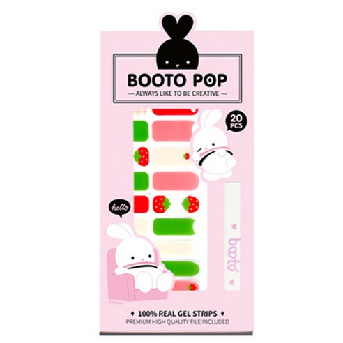 코코라인 붙이는 젤네일 스티커 BOOTO, No.21, 1세트