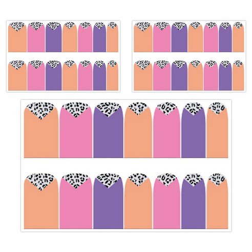 해피트레이딩 일러스트 패턴 네일장식 스티커, 42, 3개입