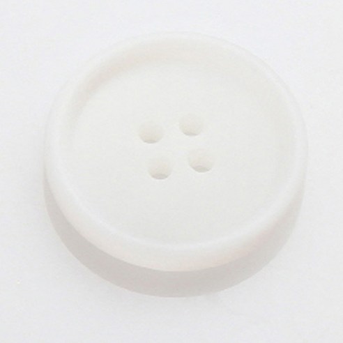 HR빅버튼 마니 무광 단추 25mm, 화이트, 8개입