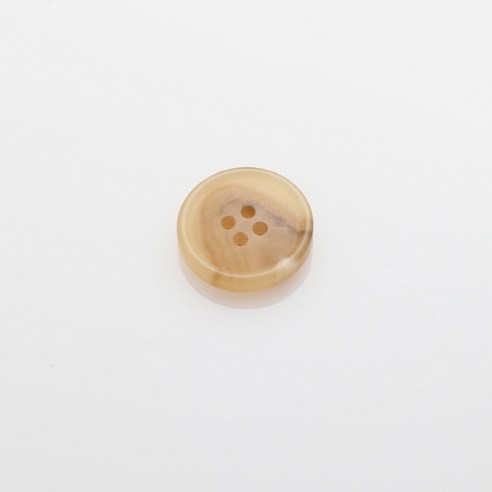 HR빅버튼 디젤무광 단추 18mm, 연베이지, 4개입