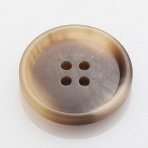 HR빅버튼 마니 무광 단추 25mm, 브라운, 4개입