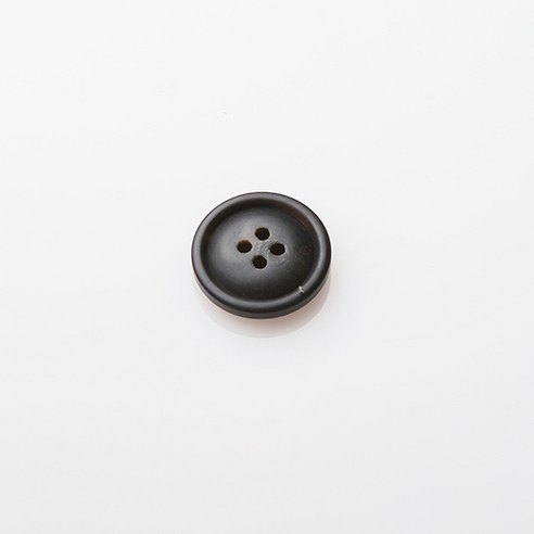 HR빅버튼 호동 무광 단추 25mm, 블랙, 4개입