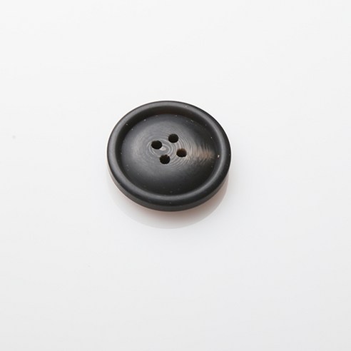 HR빅버튼 호동 무광 단추 28mm, 블랙, 4개입