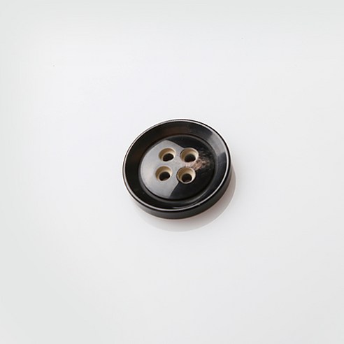 HR빅버튼 안도 단추 23mm, 블랙, 12개입