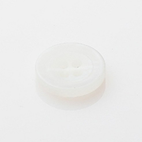 HR빅버튼 폴리탄 단추 15mm, 화이트, 8개입