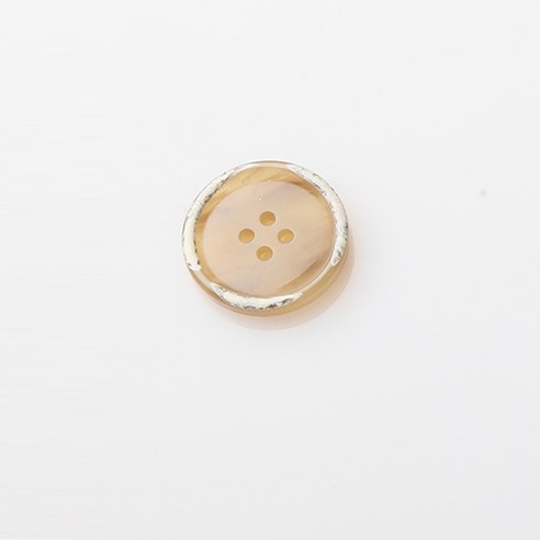 HR빅버튼 유레카 유광 단추 25mm, 베이지, 8개입