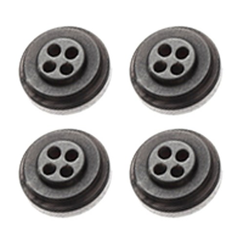 HR빅버튼 테디 단추 18mm, 블랙, 8개입