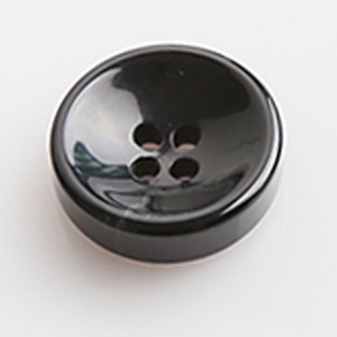 HR빅버튼 웰빙 단추 21mm, 블랙, 8개입