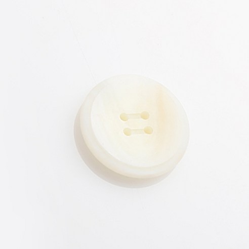 HR빅버튼 네로 단추 28mm, 화이트, 8개입
