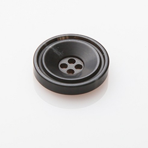HR빅버튼 포맨 단추 21mm, 블랙, 12개입