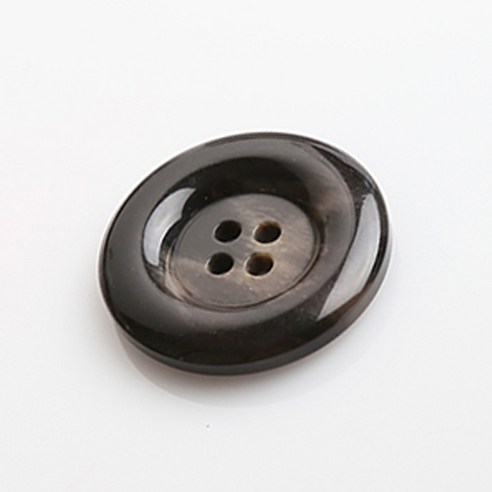 HR빅버튼 어게인 유광 단추 지름 30mm, 브라운, 8개입