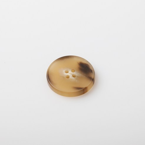 HR빅버튼 가우디 무광 단추 25mm, 다크베이지, 4개입