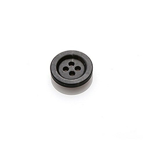 HR빅버튼 더샾 무광 단추 21mm, 블랙, 4개입