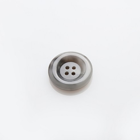HR빅버튼 어게인 유광 단추 35mm, 그레이, 12개입