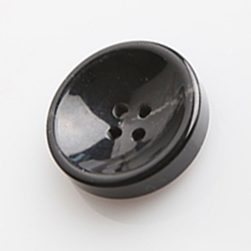 HR빅버튼 웰빙 단추 25mm, 블랙, 12개입