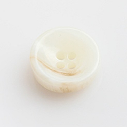 HR빅버튼 웰빙 단추 21mm, 화이트, 12개입