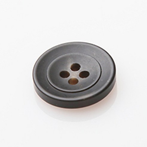 HR빅버튼 폴리탄 단추 18mm, 블랙, 8개입
