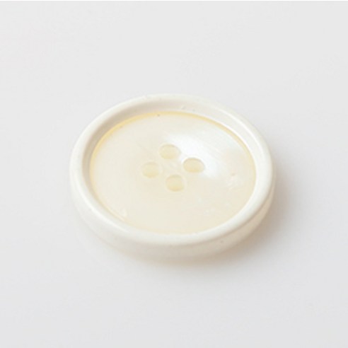 HR빅버튼 올랜도 단추 18mm, 화이트, 8개입