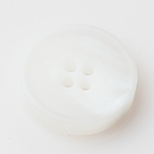 HR빅버튼 메시아 무광 단추 지름 23mm, 화이트, 4개입