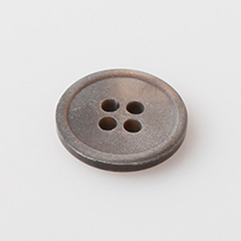 HR빅버튼 오가닉 단추 15mm, 브라운, 12개입