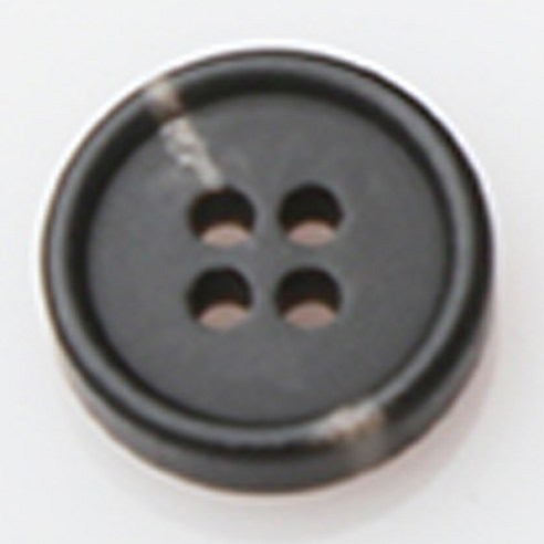 HR빅버튼 메시아 무광 단추 지름 15mm, 블랙, 4개입
