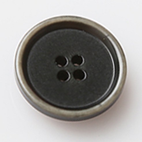 HR빅버튼 멘탈 단추 지름 18mm, 카키, 4개입