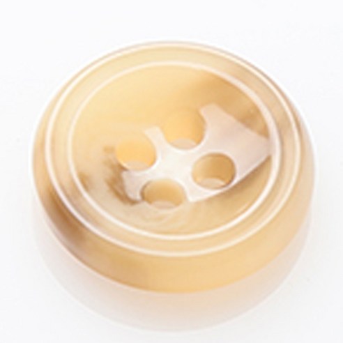 HR빅버튼 팩토리 단추 15mm, 다크베이지, 4개입