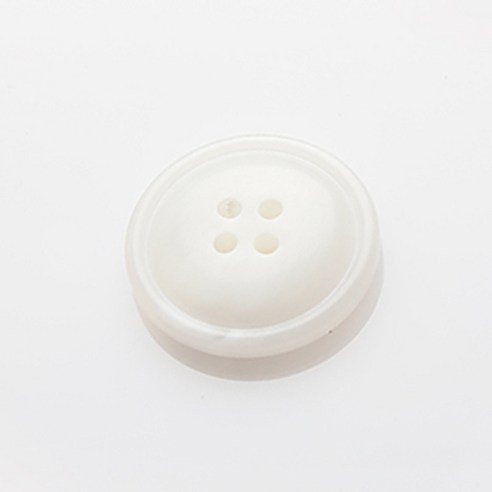 HR빅버튼 어라운드 단추 21mm, 화이트, 8개입