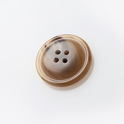 HR빅버튼 어라운드 단추 21mm, 베이지, 4개입