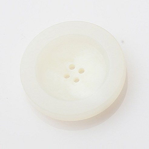 HR빅버튼 텔미 무광 단추 30mm, 화이트, 4개입