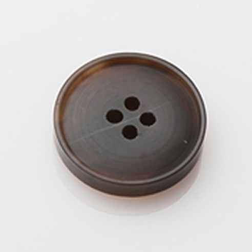 HR빅버튼 레이블 무광 단추 25mm, 다크브라운, 4개