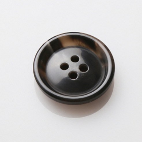 HR빅버튼 이디야 단추 21mm, 블랙, 8개입