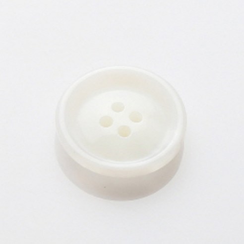 HR빅버튼 이디야 단추 21mm, 화이트, 4개입