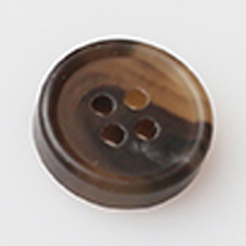 HR빅버튼 메시아 무광 단추 지름 18mm, 라이트브라운, 4개입