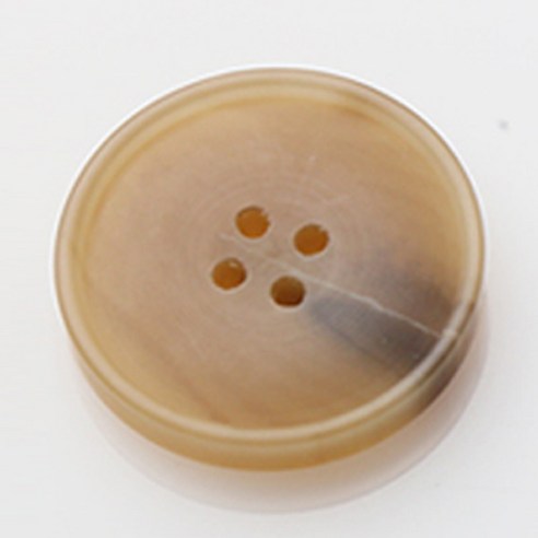 HR빅버튼 레이블 무광 단추 28mm, 베이지, 4개입