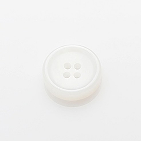 HR빅버튼 썸데이유광 단추 15mm, 화이트, 4개입