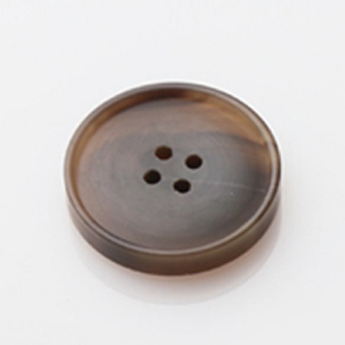 HR빅버튼 레이블 무광 단추 25mm, 라이트브라운, 12개입