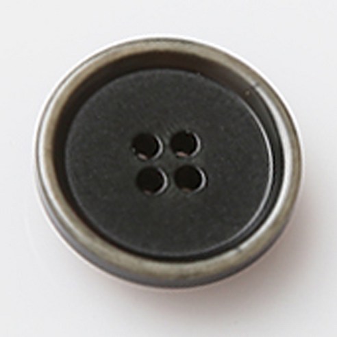 HR빅버튼 멘탈 단추 지름 15mm, 카키, 4개